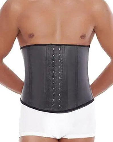 Black Men Latex Weight Lifting Waist Trainer - Pretty Girl Curves Waist Trainers & Shapewear