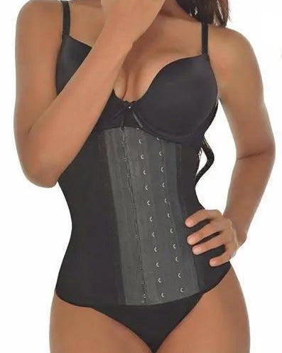 Black Work Out long torso Waist Trainer - Pretty Girl Curves Waist Trainers & Shapewear