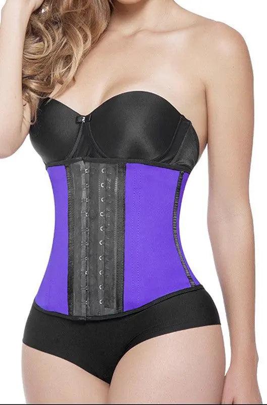 Elite Gym Work Out Waist Trainer Purple - Pretty Girl Curves Waist Trainers & Shapewear