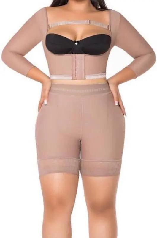 Gama Slim Post Surgery Arm Vest With Sleeves #0503 - Pretty Girl Curves Waist Trainers & Shapewear