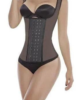 Gym Thermal Sculpt Brown Vest 3 Rows #2021 - Pretty Girl Curves Waist Trainers & Shapewear