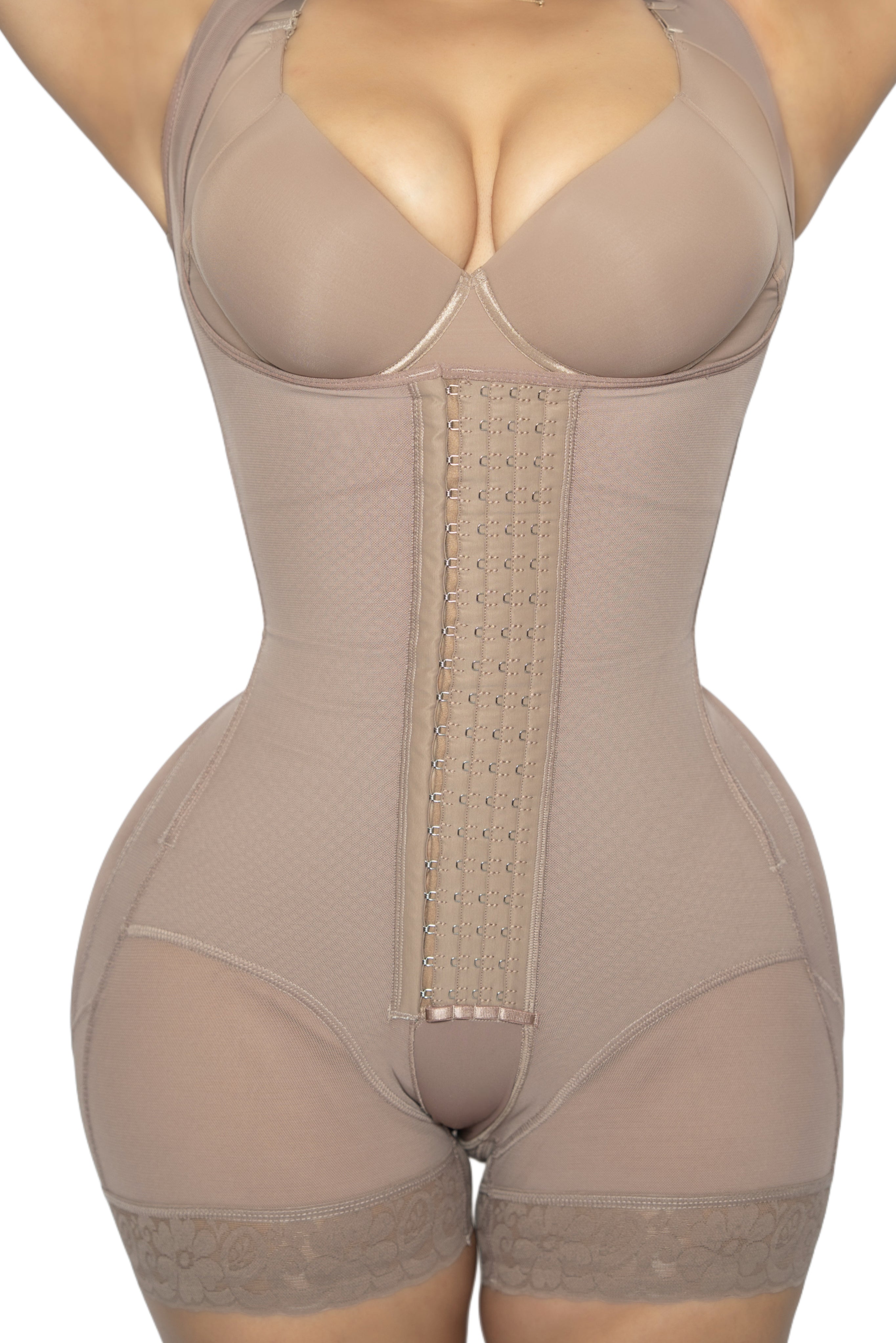 Colombian waist trainer faja for hourglass figure – Smart Fit powernet shapewear for fupa control and curves