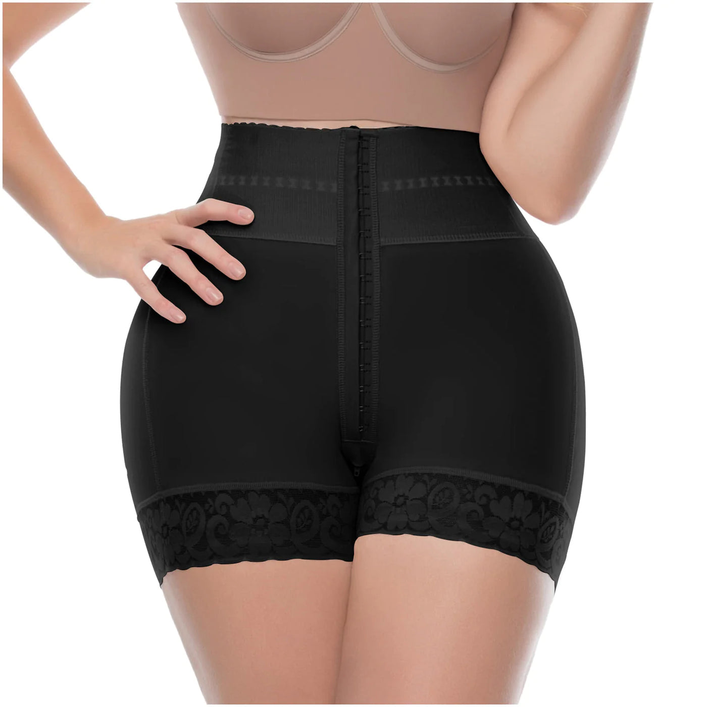 Mid Waist Curvy Fit Bbl Shorts #6198