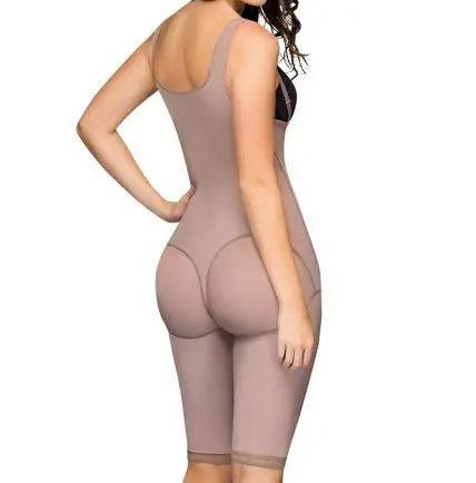 Knee length Post Surgery high back faja #09175 - Pretty Girl Curves Waist Trainers & Shapewear