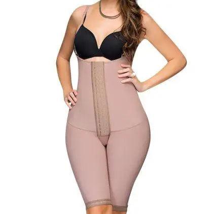 Knee length Post Surgery high back faja #09175 - Pretty Girl Curves Waist Trainers & Shapewear