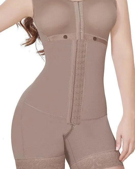 Mid Thigh Faja with Bra #6086 (FINAL SALE ) - Pretty Girl Curves Waist Trainers & Shapewear