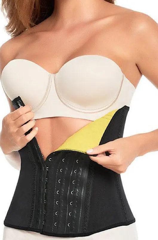 Neo Latex Sauna Long Torso Waist Cincher #2039 - Pretty Girl Curves Waist Trainers & Shapewear