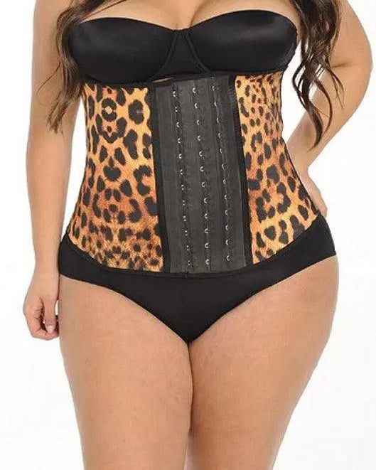 Plus Size Leopard Print Waist Trainer #2024 - Pretty Girl Curves Waist Trainers & Shapewear