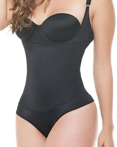 Seamless Braless Firm Control Thong Body Suit Slims Waist Instantly #1061B - Pretty Girl Curves Waist Trainers & Shapewear