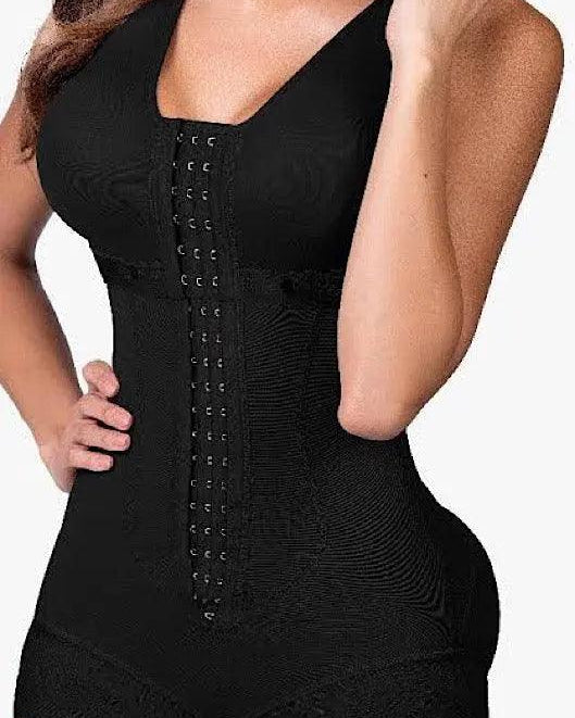 Short Style Compression Faja with bra and Back Coverage #6164 - Pretty Girl Curves Waist Trainers & Shapewear