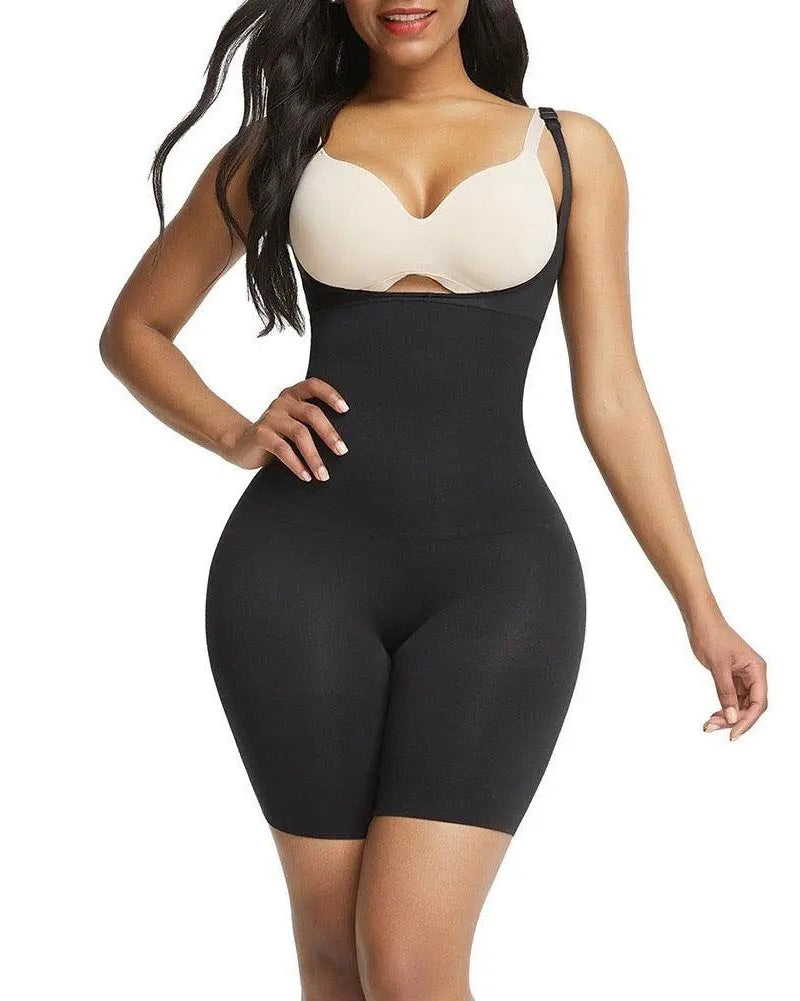 Skinz Power Mesh seamless Bodysuit #0097 - Pretty Girl Curves Waist Trainers & Shapewear