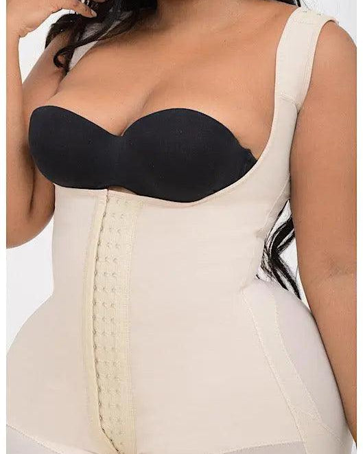 Stage 1 Curvy Body knee length Post Lipo BBL Faja #8464 - Pretty Girl Curves Waist Trainers & Shapewear