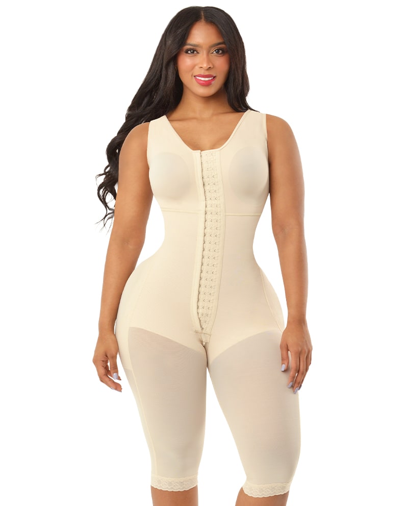 Curvy Body Shaper with Bra –Colombian Faja for Body Sculpting #8442