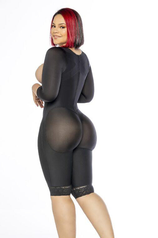 Smart Fit Curvy Hourglass Faja – With Arm Sleeves & Waist Compression 0310