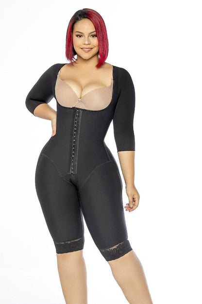 Smart Fit Curvy Hourglass Faja – With Arm Sleeves & Waist Compression 0310