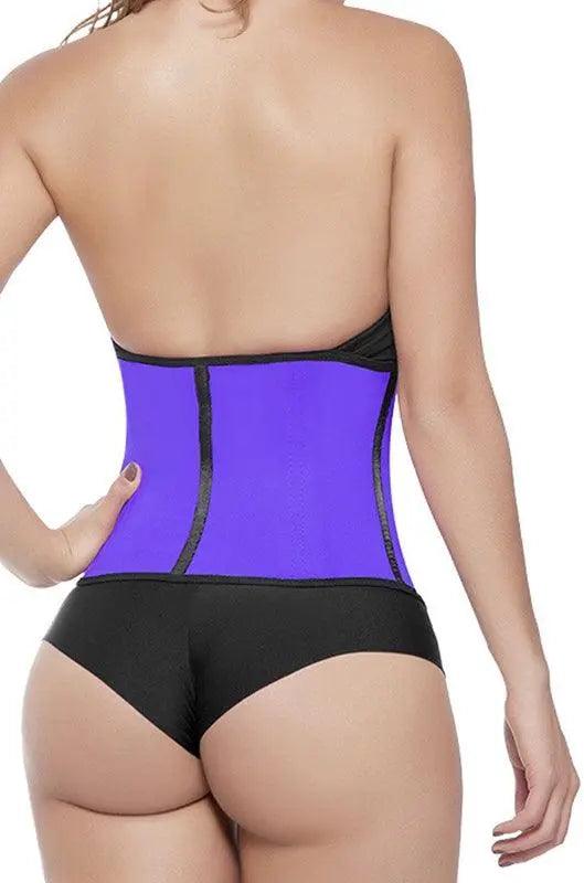 Elite Gym Work Out Waist Trainer Purple - Pretty Girl Curves Waist Trainers & Shapewear