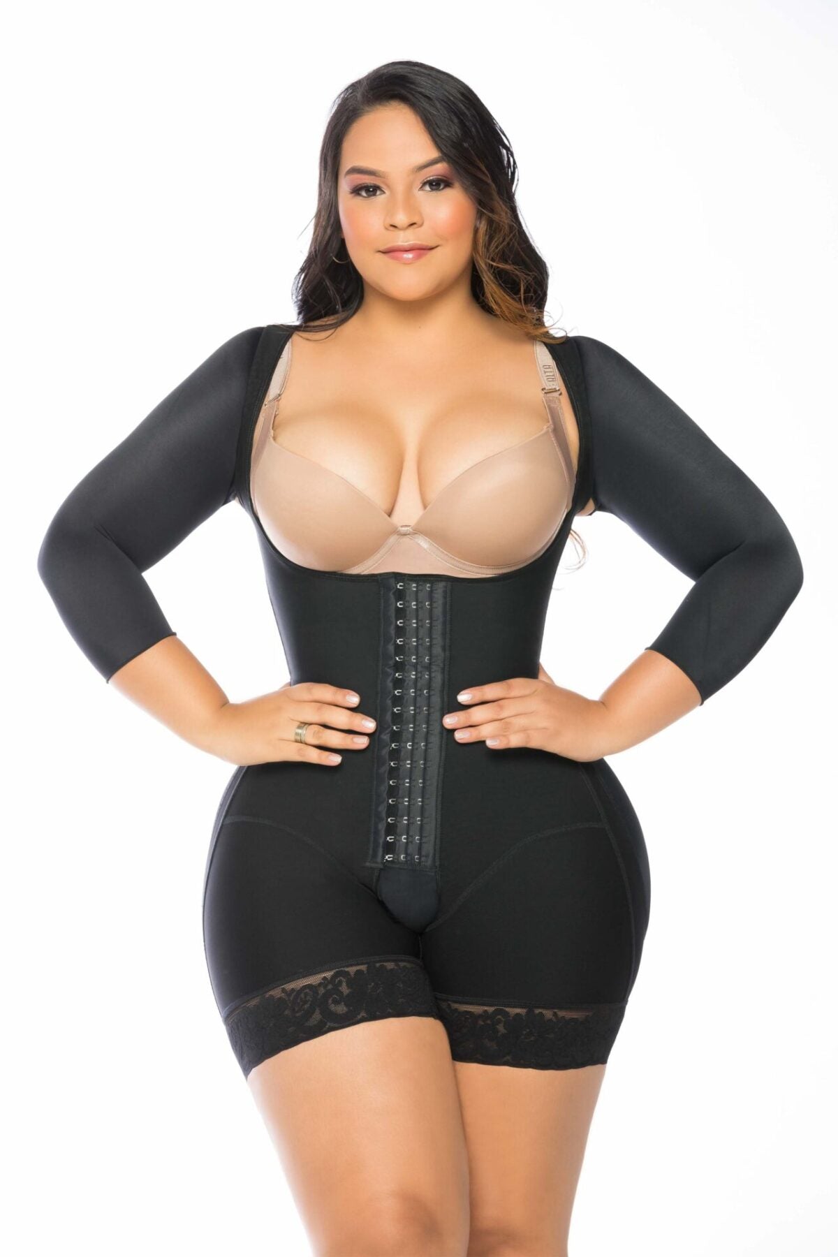Smart Fit Curves D’Lux Mid Thigh Faja – Compression Shaper with Sleeves 0300