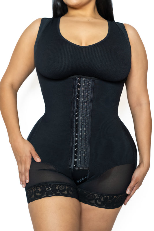 Stage 2 Colombian faja  – post-surgery shapewear for BBL, lipo, and tummy tuck recovery
