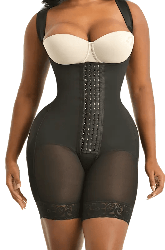 Triple Waist Latex Sculpt Smart Fit Faja #8546 Colombian full body high compression shaper with latex front for tummy control