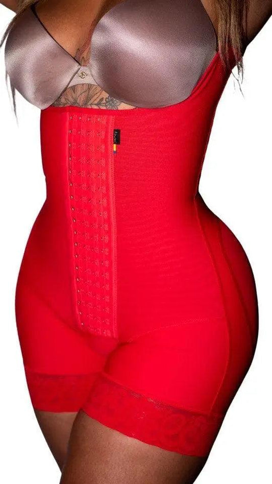 Stage 3 Smart Fit Ferrari Red Faja #0218R - Pretty Girl Curves Waist Trainers & Shapewear